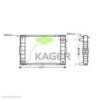 KAGER 31-0529 Radiator, engine cooling